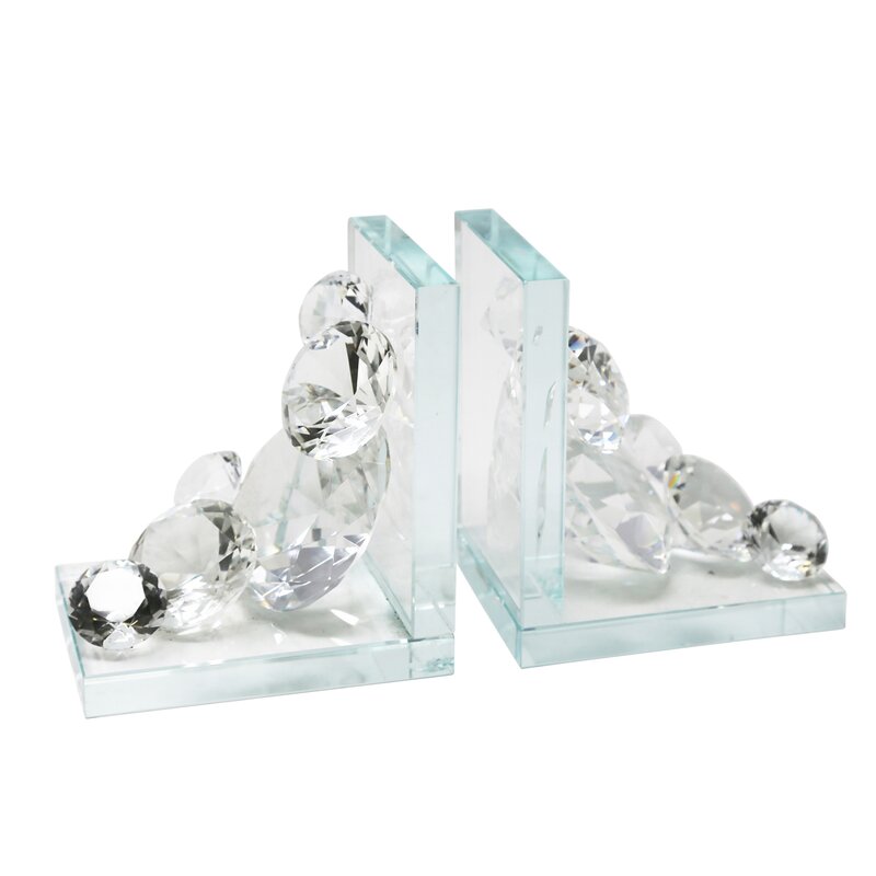 Rosdorf Park Crystal Diamond Bookends & Reviews Wayfair